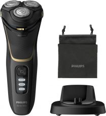 Бритва Philips S3333/54 черный/золотистый