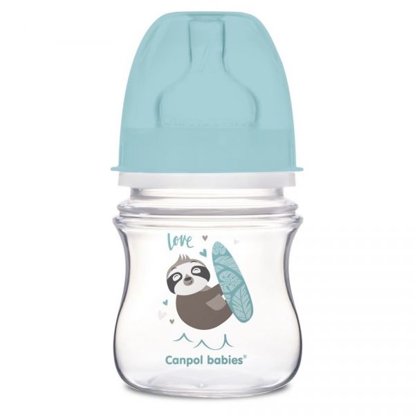 Бутылочка для кормления Canpol Babies Exotic Animals 35/220 голубой 0,12 л