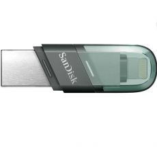 Флешка Sandisk iXpand Flip 64Гб зеленый/серебристый