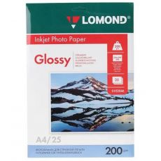 Фотобумага Lomond 102046 A4 200 г/м2 25 л. покрытие глянцевое белый