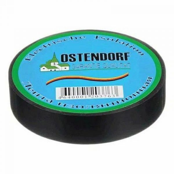 Изолента Ostendorf 18658 20 м x 15 мм, черный