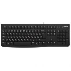 Клавиатура проводная Logitech K120 USB, мембранная, черный, 920-002508