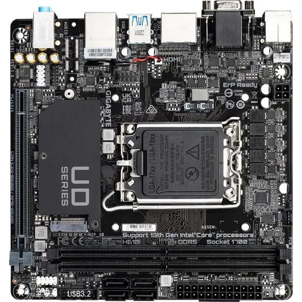 Материнская плата Gigabyte H610I LGA 1700, Intel H610, mini-ITX, Ret