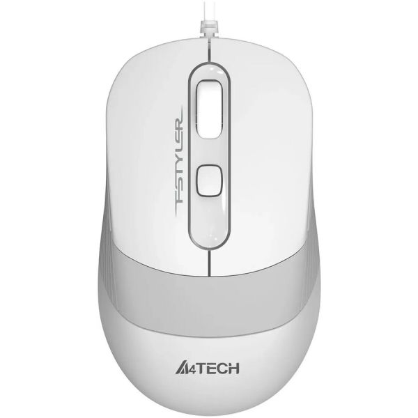 Мышь A4Tech Fstyler FM10S оптическая, проводная, USB, белый/серый [fm10s usb white]