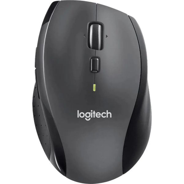 Мышь Logitech M705 оптическая, беспроводная, USB 1.1, серый/черный [910-001964]