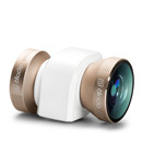 Объектив Olloclip OCEU-IPH5-FW2M-GDW, 4-IN-1 iPhone 5/5s, белый/золото