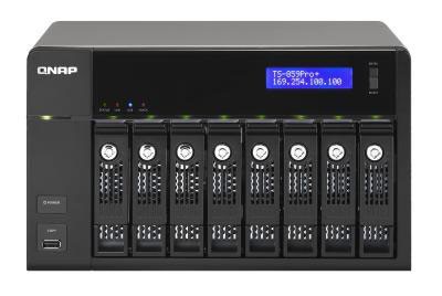 Сервер QNAP TS-859 PRO+ 8 отсеков для жестких дисков Intel D525 1.8 ГГц