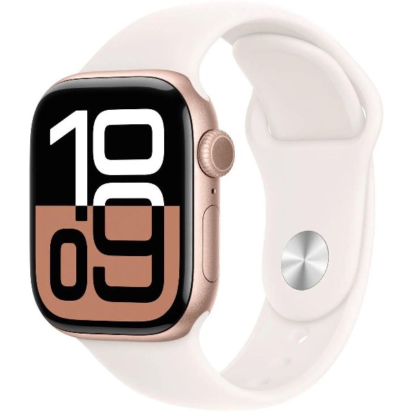 Умные часы Apple Watch Series 10 A2997 2024 42 мм розовое золото/белый [mwwh3lw/a]