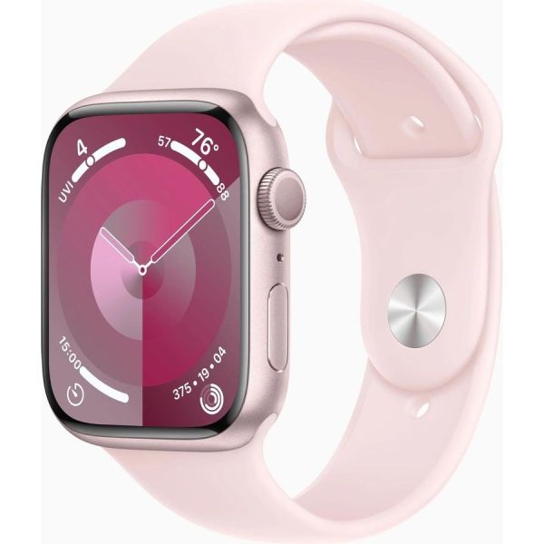 Умные часы Apple Watch Series 9 2023 45 мм розовый/светло-розовый [mr9t3ll/a]