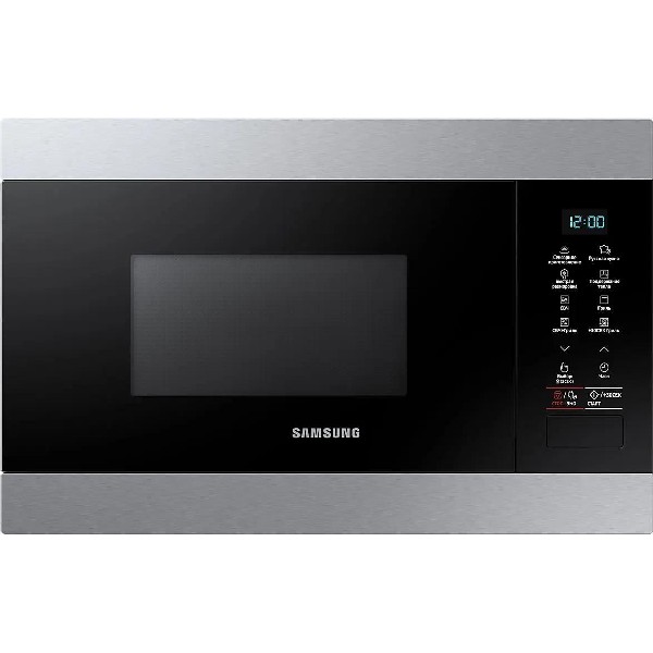 Встраиваемая микроволновая печь Samsung MG22M8074AT/BW 850 Вт, серебристый